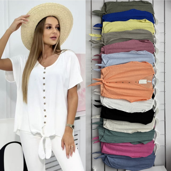Bluzki damskie (Włoskie produkt) Roz Standard, Mix Kolor Paczka 5 szt