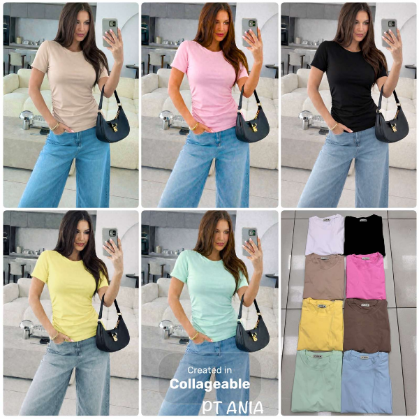Bluzy damskie (Polska produkt ) Roz Standard , Mix Kolor Paczka 5 szt