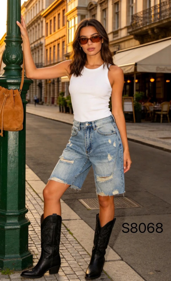 Rybaczki damskie jeansy Roz XS-XL, 1 Kolor Paczka 10 szt