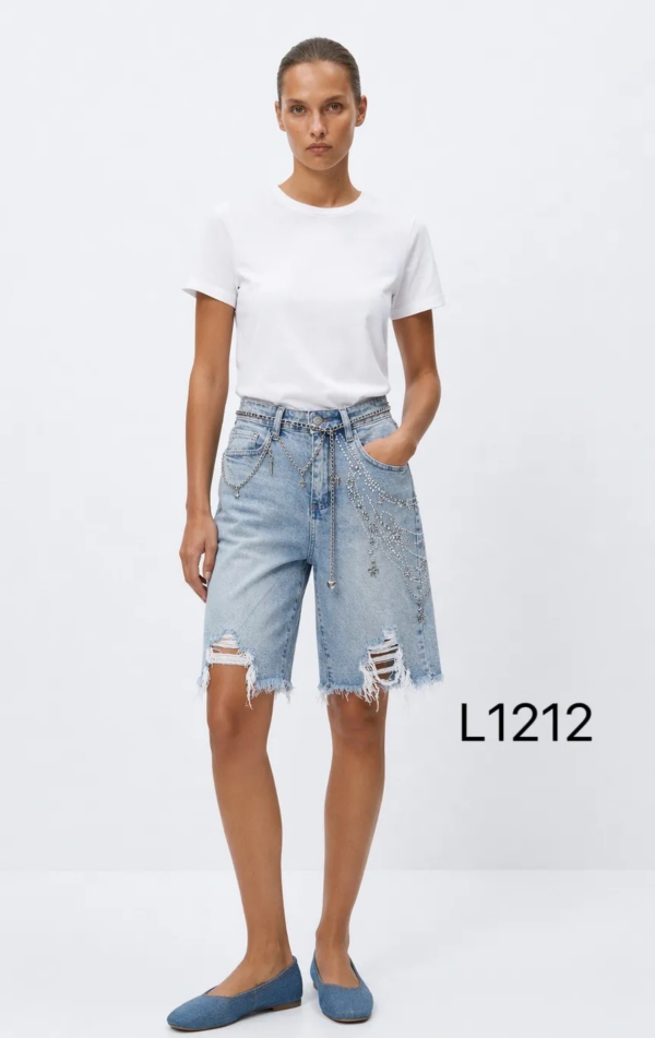 Rybaczki damskie jeansy Roz XS-XL, 1 Kolor Paczka 10 szt 1