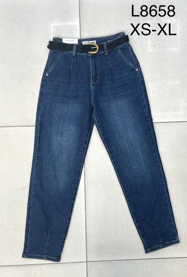 Spodnie damskie jeansy Roz XS-XL, 1 Kolor Paczka 12 szt 1