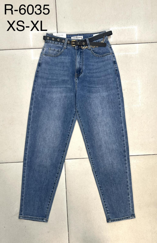 Spodnie damskie jeansy Roz XS-XL, 1 Kolor Paczka 12 szt
