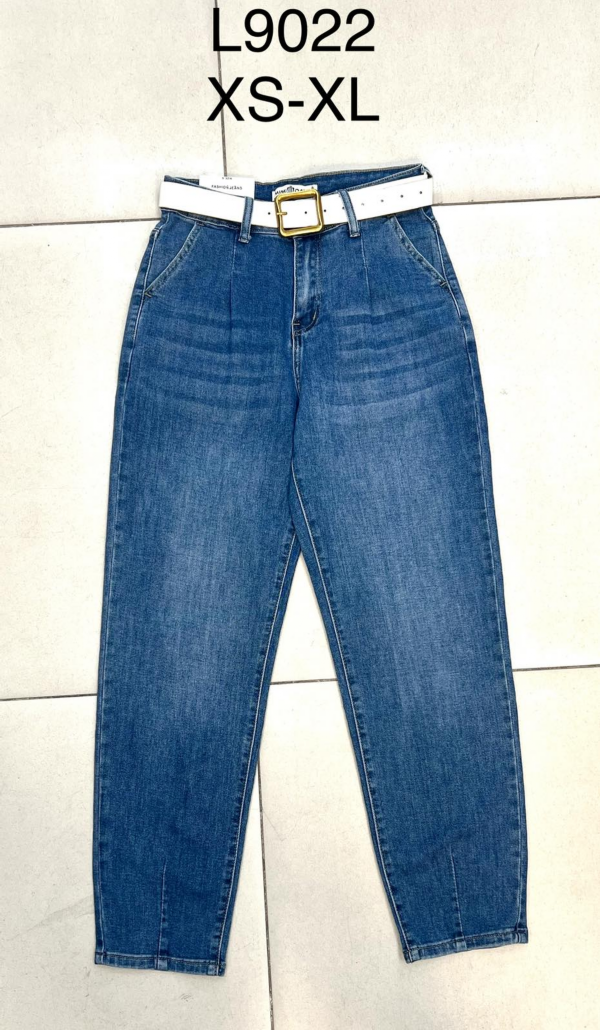 Spodnie damskie jeansy Roz XS-XL, 1 Kolor Paczka 12 szt