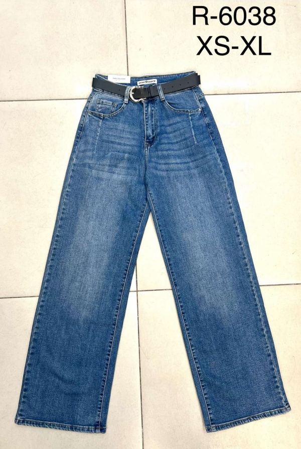 Spodnie damskie jeansy Roz XS-XL, 1 Kolor Paczka 12 szt