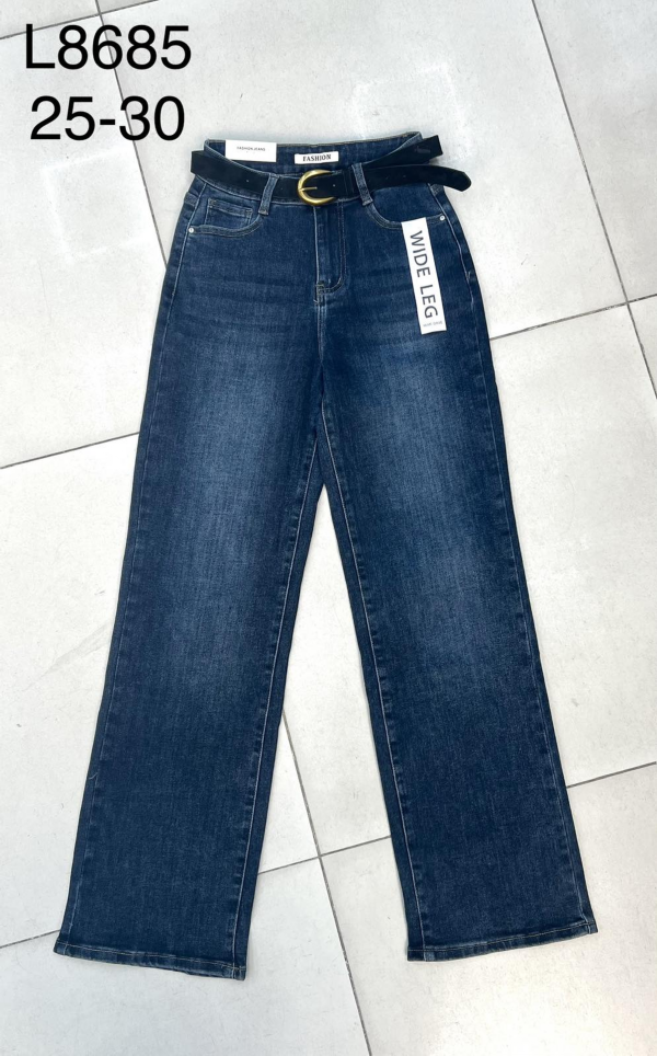 Spodnie damskie jeansy Roz 25-30, 1 Kolor Paczka 12 szt