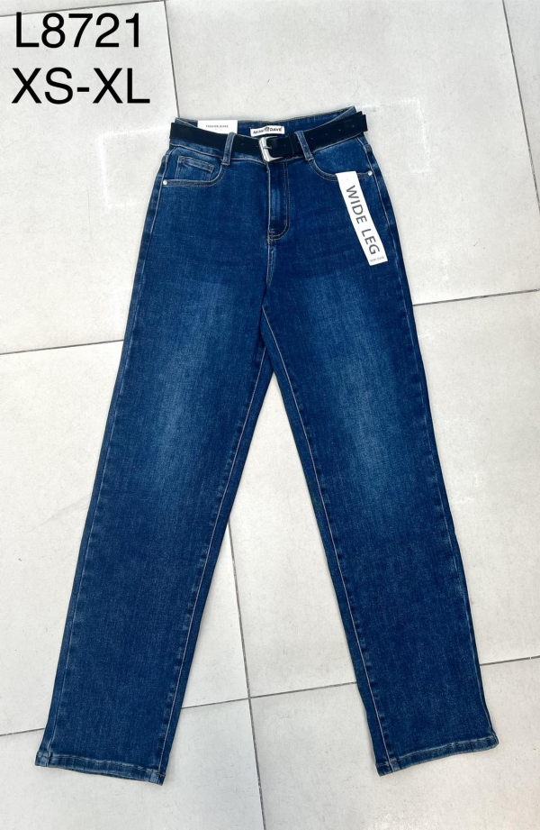 Spodnie damskie jeansy Roz XS-XL, 1 Kolor Paczka 12 szt