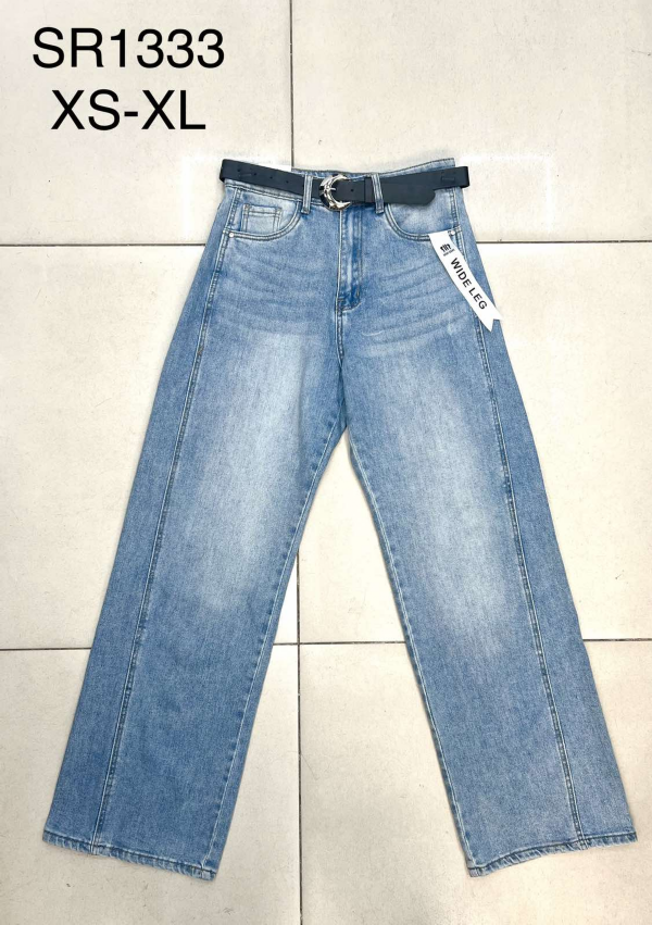 Spodnie damskie jeansy Roz XS-XL, 1 Kolor Paczka 12 szt 1