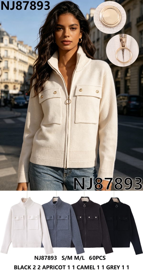 Bluza damska (Francja produkt) Roz S/M-M/L, Mix Kolor .Paczka 10 szt