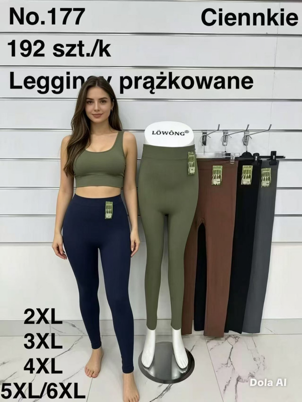 Leginsy damskie Roz 2XL-6XL, Mix Kolor Paczka 12 szt