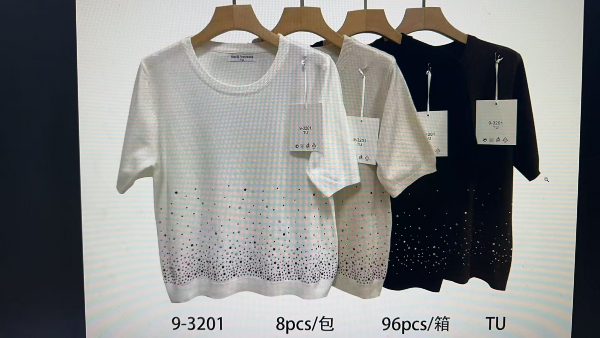 Bluzki damskie Roz Standard, Mix Kolor Paczka 8 szt