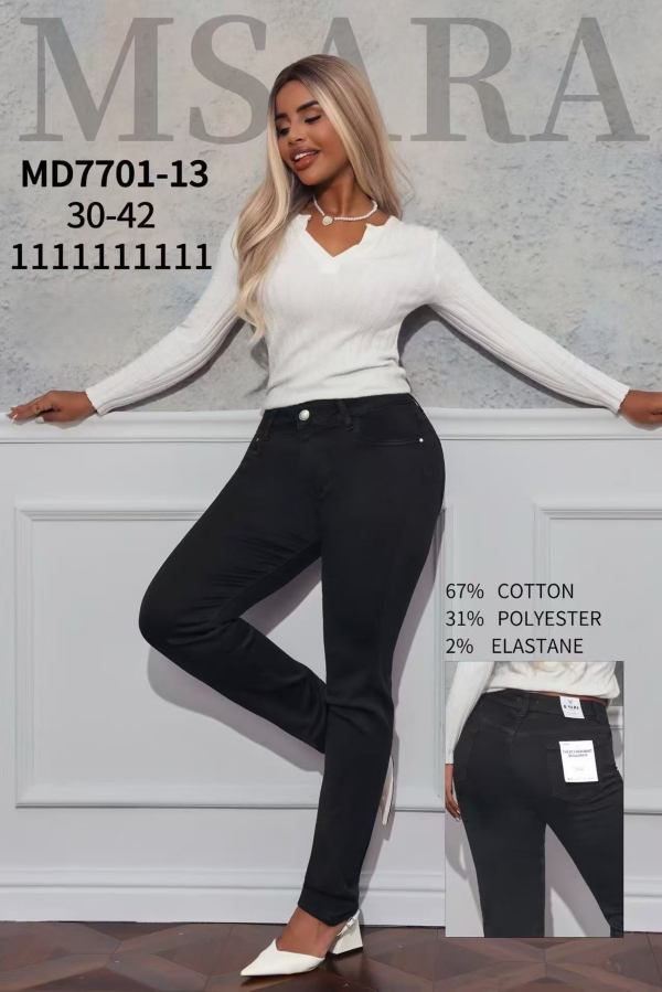 Spodnie damskie jeansy Roz 30-42 1 Kolor Paczka 10 szt
