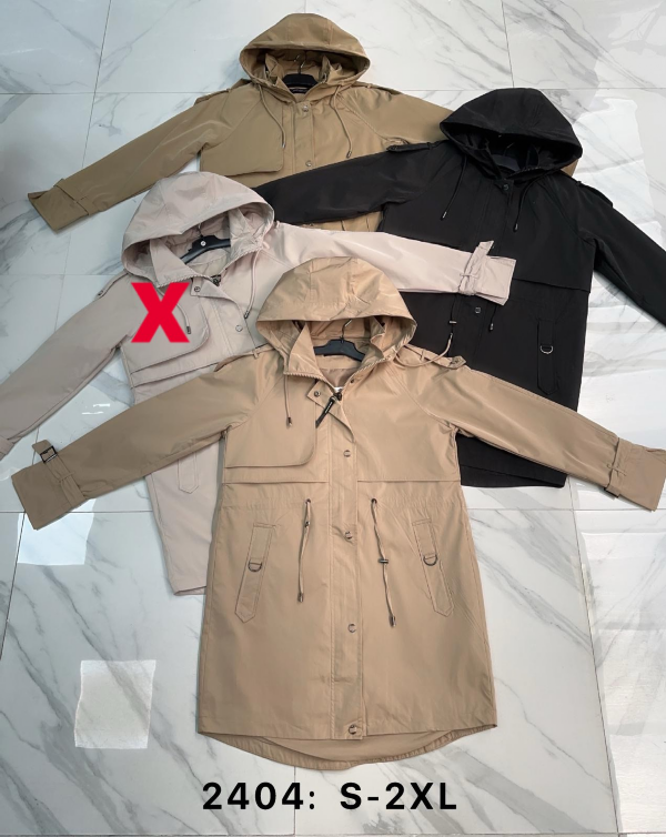 Kurtki damskie zimowe Roz S-2XL, 1 Kolor Paczka 5 szt