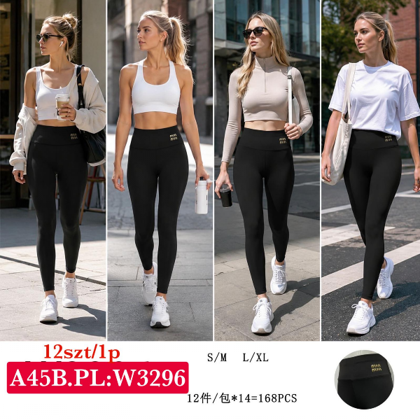 Leginsy damskie Roz S/M-L/XL , Mix Kolor Paczka 12 szt
