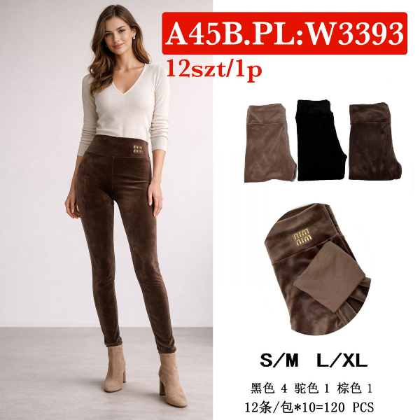 Leginsy damskie Roz S/M-L/XL , Mix Kolor Paczka 12 szt
