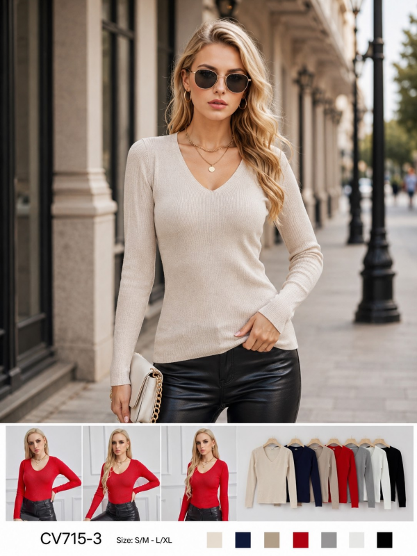 Bluzki damskie Roz S/M-L/XL , Mix Kolor Paczka 12 szt 