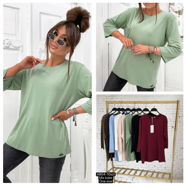 Bluzki damskie Roz Standard, Mix Kolor Paczka 10 szt  1