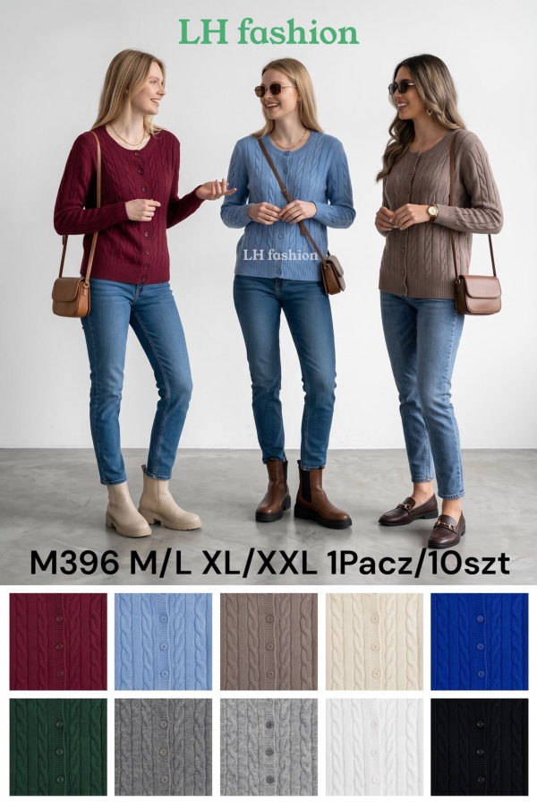 Narzutki damskie Roz M/L-XL/2XL, Mix Kolor Paczka 10 szt