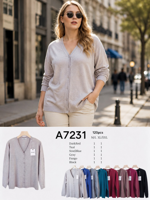 Narzutki damskie Roz M/L-XL/2XL, Mix Kolor Paczka 11 szt 