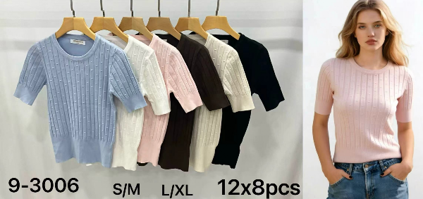 Bluzki damskie Roz S/M-L/XL, Mix Kolor Paczka 8 szt