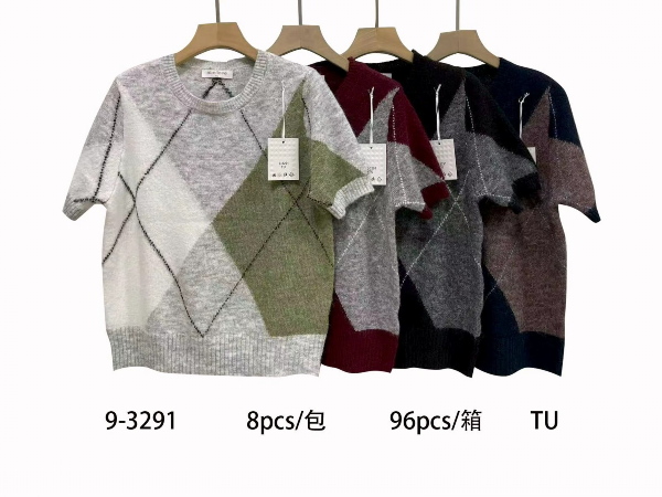 Bluzki damskie Roz Standard, Mix Kolor Paczka 8 szt