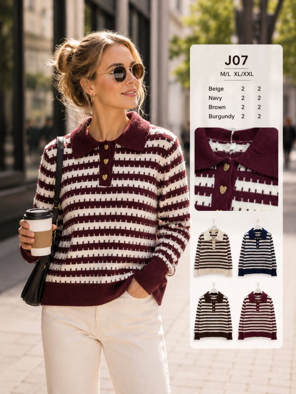 Swetry damskie Roz M/L-XL/2XL, Mix Kolor Paczka 8 szt 