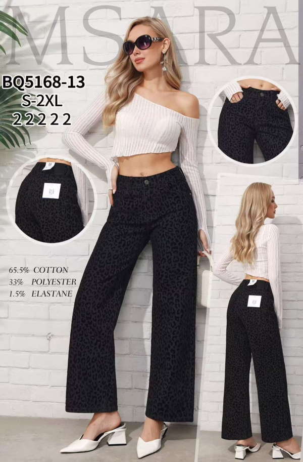 Spodnie damskie jeansy Roz S-2XL, 1 Kolor Paczka 10 szt