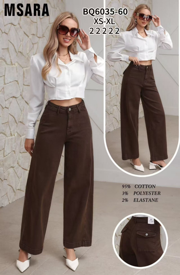 Spodnie damskie jeansy Roz XS-XL, 1 Kolor Paczka 10 szt