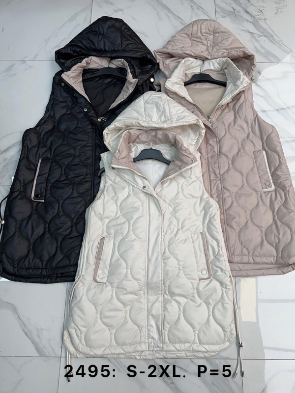 Kamizelki damskie cienki Roz S-2XL, 1 Kolor Paczka 5 szt