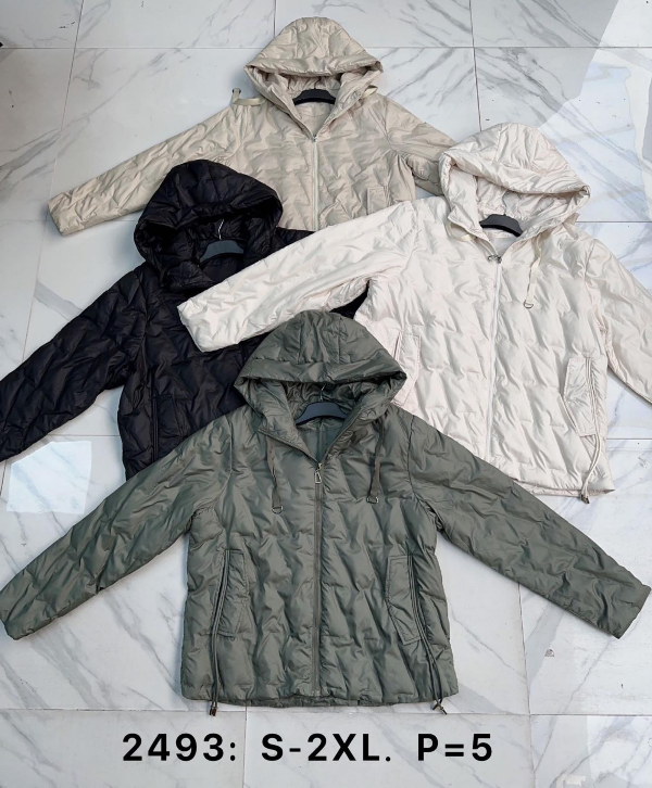 Kurtki damskie cienki Roz S-2XL, 1 Kolor Paczka 5 szt