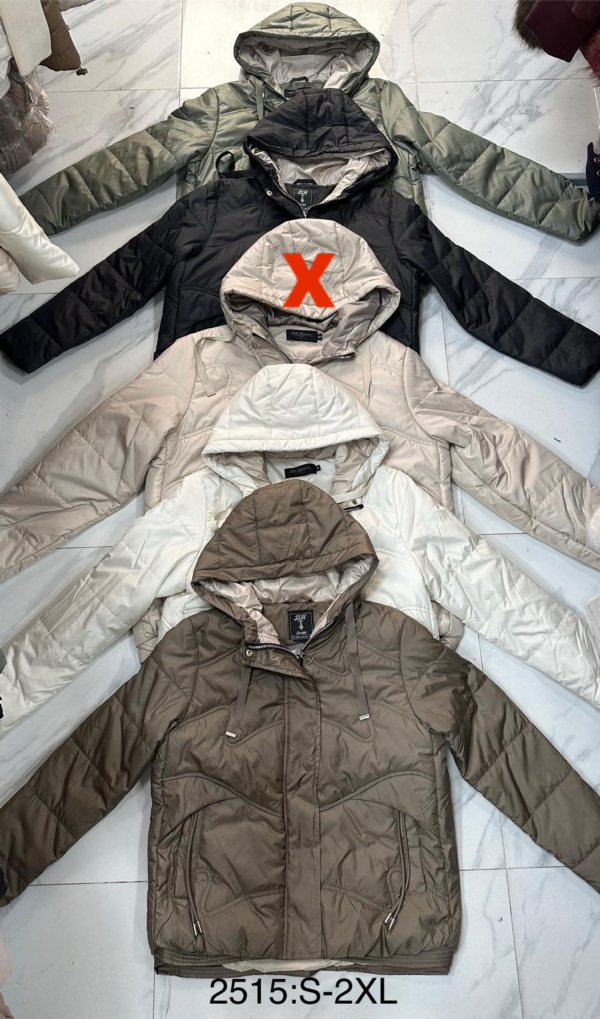 Kurtki damskie cienki Roz S-2XL, 1 Kolor Paczka 5 szt