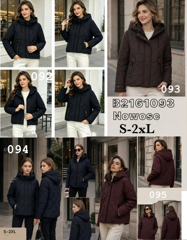 Kurtki damskie cienki Roz S-2XL, 1 Kolor .Paczka 5 szt