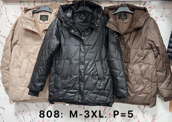 Kurtki damskie cienki Roz M-3XL, 1 Kolor Paczka 5 szt