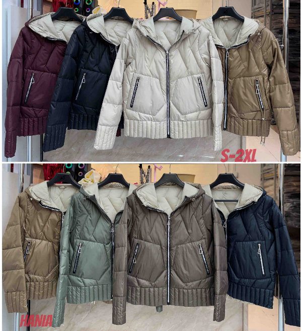 Kurtki damskie cienki Roz S-2XL, 1 Kolor Paczka 5 szt