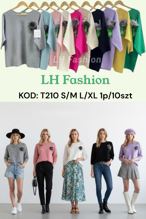 Bluzki damskie Roz S/M-L/XL , Mix Kolor Paczka 10 szt