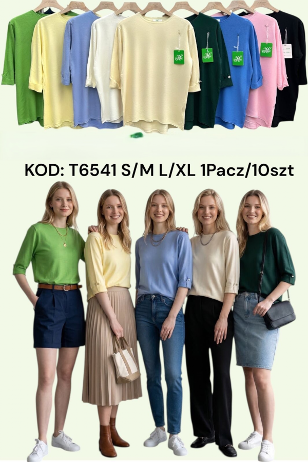 Bluzki damskie Roz S/M-L/XL , Mix Kolor Paczka 10 szt