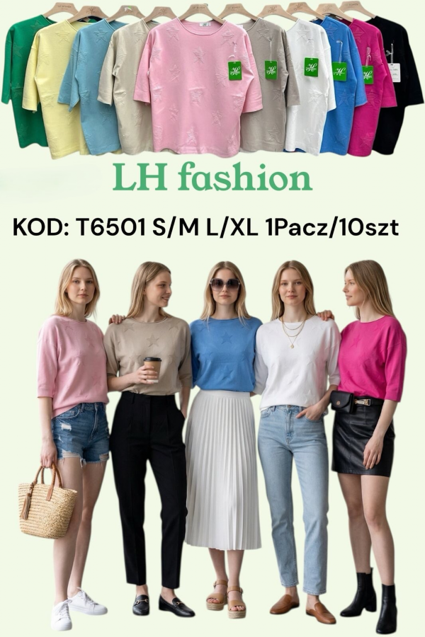Bluzki damskie Roz S/M-L/XL , Mix Kolor Paczka 10 szt