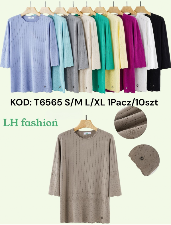Bluzki damskie Roz Standard, Mix Kolor Paczka 10 szt
