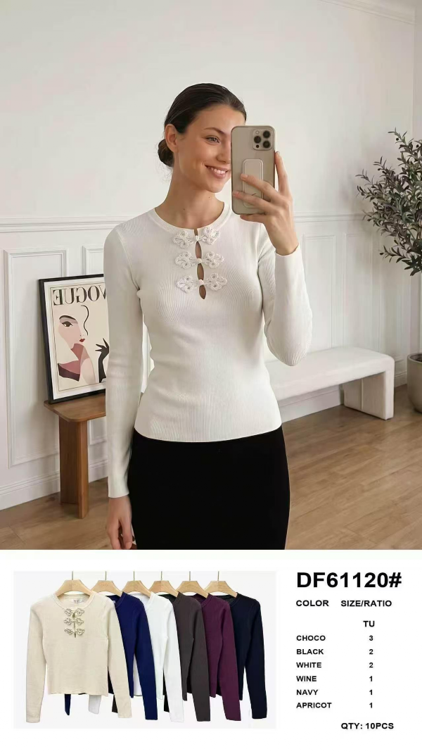 Bluzki damskie Roz Standard, Mix Kolor Paczka 10 szt