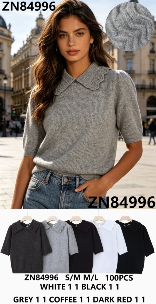 Bluzki damskie (Francja produkt) Roz S/M-M/L, Mix Kolor Paczka 10 szt