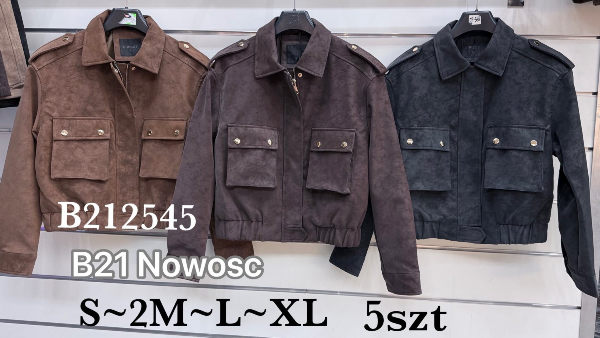 Kurtki damskie jeansy Roz S/M-L/XL , 1 Kolor Paczka 5 szt