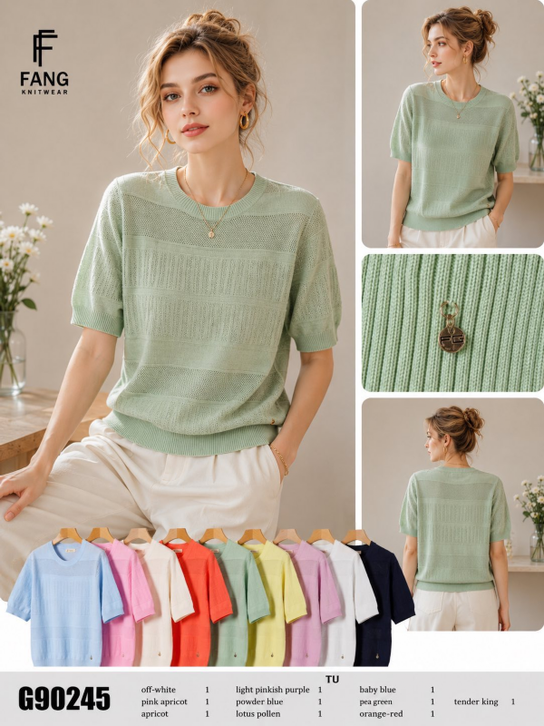 Bluzki damskie Roz Standard, Mix Kolor Paczka 10 szt