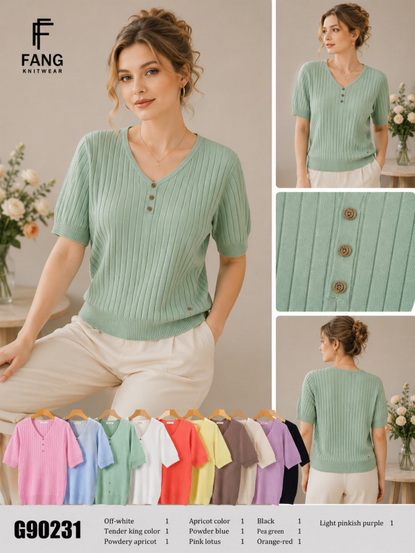 Bluzki damskie Roz Standard, Mix Kolor Paczka 10 szt