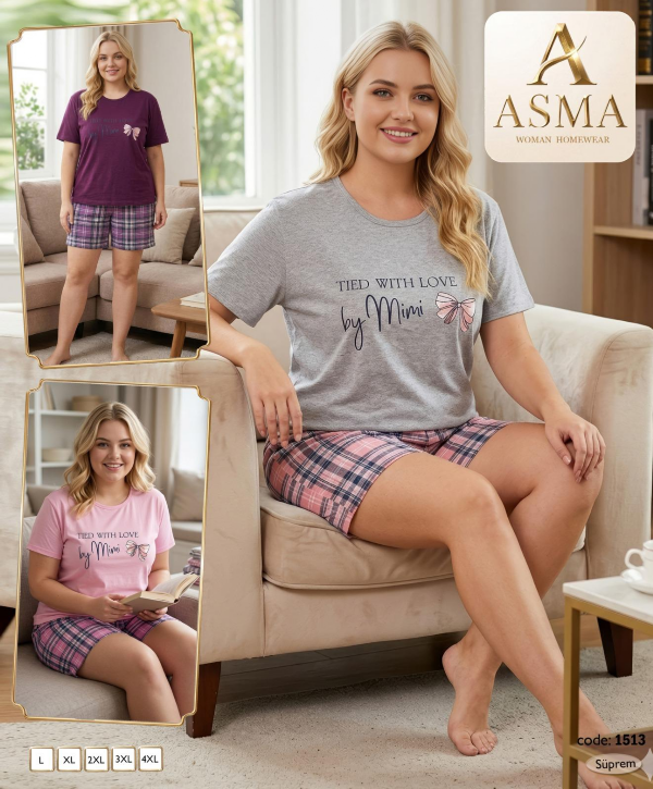 Piżama damska Roz L-4XL, Mix  kolor Paczka 10 szt