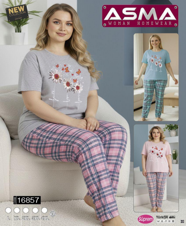Piżama damska Roz L-4XL, Mix  kolor Paczka 10 szt
