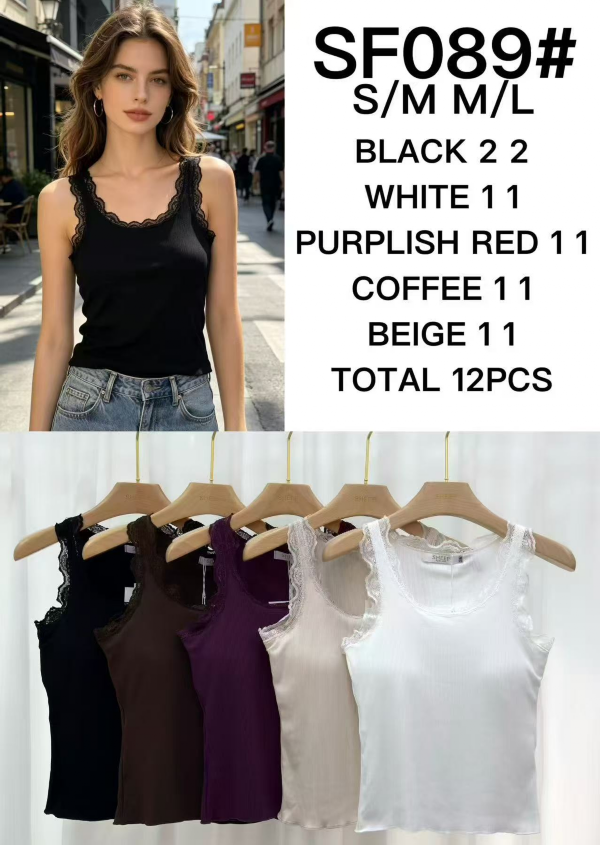 Bluzki damskie Roz S/M-L/XL, , Mix Kolor Paczka 12 szt