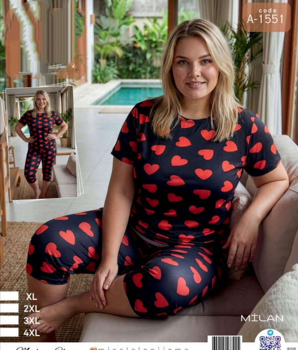 Piżama damska Roz XL-4XL, Mix kolor Paczka 8 szt