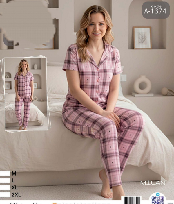 Piżama damska Roz M/L-XL-2XL, Mix kolor Paczka 6 szt