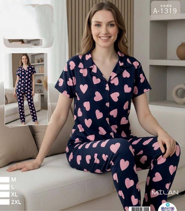Piżama damska Roz M/L-XL-2XL, Mix kolor Paczka 6 szt