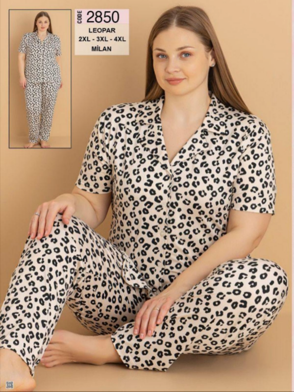 Piżama damska Roz 2XL-4XL, Mix kolor Paczka 8 szt