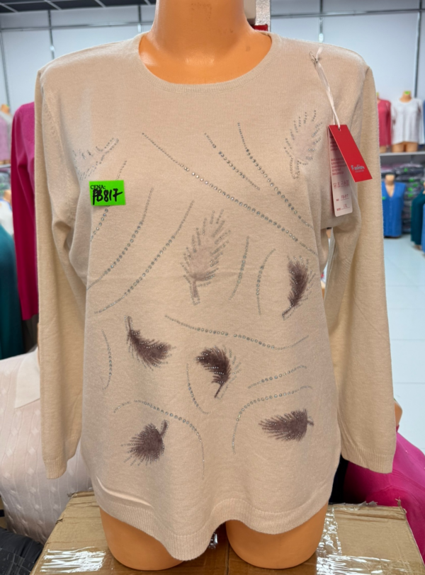 Swetry damskie Roz L-3XL. 1 kolor. Paczka 10 szt